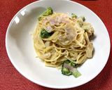 ブロッコリーとベーコンのクリームパスタ作り方11写真