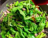 空芯菜とひき肉のオイスターソース炒め作り方9写真