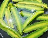 四角豆(うりずん豆)の簡単ごま和え作り方1写真