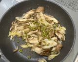 長ネギと舞茸と実山椒のパスタ作り方5写真