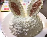 うさぎ　ケーキ　立体ケーキ作り方13写真
