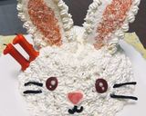 うさぎ　ケーキ　立体ケーキ作り方15写真