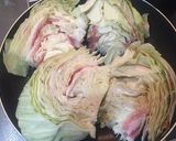 豚バラとキャベツの蒸し物作り方3写真