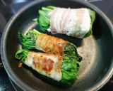 ずぼら❤️ほうれん草の豚バラ肉巻き作り方5写真