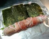 旨っ❤️大葉と海苔の肉巻(柚子/わさび)作り方6写真