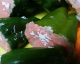 ピーマンの肉詰めをカレースープで作り方3写真