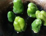 ピーマンの肉詰めをカレースープで作り方4写真