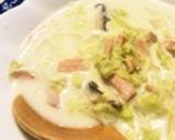簡単　白菜のミルクスープ作り方7写真