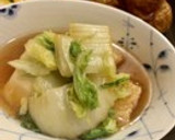 白菜と厚揚げの煮浸し作り方5写真