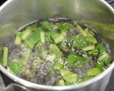 簡単！小松菜ひじきのお味噌汁作り方1写真