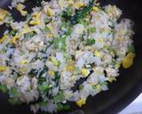 小松菜と油揚げのチャーハン！カリフワ食感作り方7写真