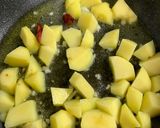 じゃがいもとスイスチャードペペロンチーノ作り方4写真