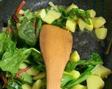 じゃがいもとスイスチャードペペロンチーノ作り方5写真