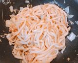 レンジで時短、醤油オイスターの焼きうどん作り方6写真
