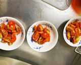 全てレンジひき肉豆腐もやしトマトの卵とじ作り方1写真