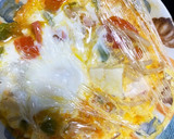 全てレンジひき肉豆腐もやしトマトの卵とじ作り方19写真