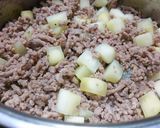 長ねぎとポテトと挽き肉のマカロニグラタン作り方3写真