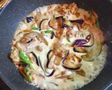 ナスと豚バラ肉の味噌&牛乳うま煮作り方9写真