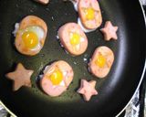 お弁当に！魚肉ソーセージの目玉焼き★作り方4写真
