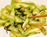 簡単！セロリのマヨポン塩昆布和え作り方2写真