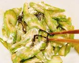 簡単！セロリのマヨポン塩昆布和え作り方3写真