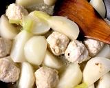 生姜香る鶏つくねとカブの餡掛け作り方21写真