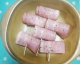 超超簡単！ビールに合うベーコンチーズ巻き作り方4写真