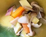 全てレンジ豚こま団子根菜の梅酢あん煮作り方12写真