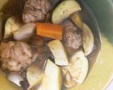 全てレンジ豚こま団子根菜の梅酢あん煮作り方14写真