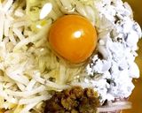 減塩★鶏ひき肉ともやしのみそ味バーグ作り方2写真