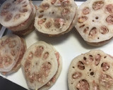 れんこんの挽き肉はさみ焼き☆作り方5写真