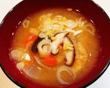 野菜たっぷりのお味噌汁作り方4写真