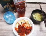 今日のおつまみ？6日目。鮭ハラス親子丼！作り方4写真