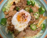 温泉卵とろり!超簡単!豚丼作り方6写真