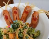 髪の生えたソーセー人☆ハロウィンにも作り方20写真