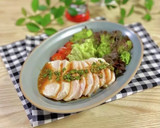 超簡単作り置き☆レンジ蒸し鶏☆アレンジ付作り方22写真