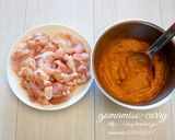 ごま味噌香る、根菜と鶏肉の和風カレー。作り方2写真