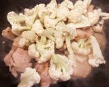 カリフラワーと豚肉の醤油炒め作り方4写真