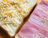 ベーコン＆チーズと玉子焼きのホットサンド作り方1写真