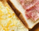 ベーコン＆チーズと玉子焼きのホットサンド作り方2写真