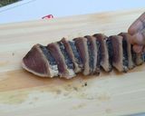 自家製　鰹の藁焼き塩たたき作り方7写真