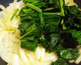 ほうれん草と牡蠣のクリームパスタ作り方16写真