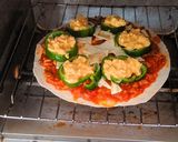 ミートソース卵サラダピザ作り方6写真