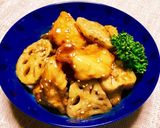 鶏胸肉と蓮根のとろ〜り甘酢餡掛け作り方8写真