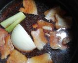今日のおつまみ7日目。豚バラ生姜煮と♪作り方4写真