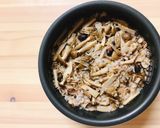 簡単!きのことツナ缶の塩麹炊き込みご飯作り方3写真