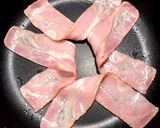 取り分けらくちんベーコンエッグ作り方1写真