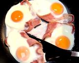 取り分けらくちんベーコンエッグ作り方5写真