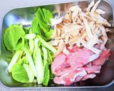 豚肉とチンゲン菜のとろみオイスター炒め作り方2写真