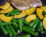 イナダと野菜のカレー粉炒め♪作り方5写真